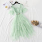 Spitzennetzkleid Mori süßes Kuchenkleid 4361