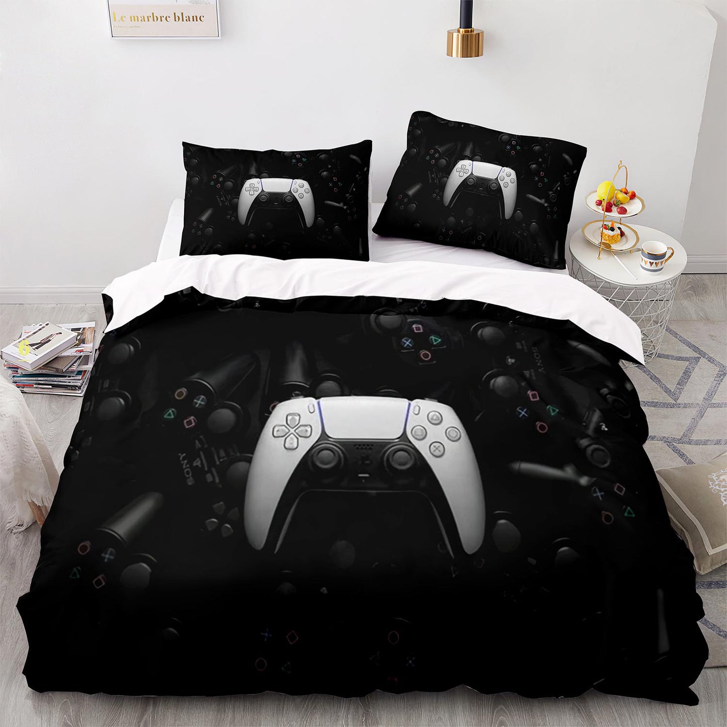 Housse de couette personnalisée avec logo photo pour garçons et filles, ensemble de literie sur mesure à faire soi-même, parure de lit design, housse de couette Queen Size PS1050