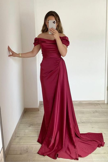Strapless Off-The-Shoulder Mermaid Prom Dress With Ruffles Online gh650