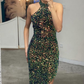 Elegantes Halfter-Meerjungfrau-Abschlussball-Pailletten-Kleid Online gh738