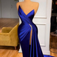Royal Blue Sweetheart Ballkleid mit Split gh647