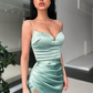 Spaghetti-Straps Mermaid Prom Dress With Slit gh618