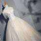 Schönes Tüll-langes Schatz-Champane-Bonbon-16-Kleid, langes formelles Kleid gh311