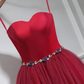 Cute Red Tulle Sweetheart Homecoming Dress, Red Party Dress gh422