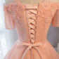 Rosa schulterfreies kurzes Heimkehrkleid, schönes Partykleid zum Verkauf gh448