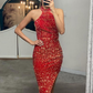 Elegantes Halfter-Meerjungfrau-Abschlussball-Pailletten-Kleid Online gh738