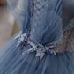 Wunderschönes, funkelndes, exquisites, mit Perlen besetztes, langes Tüll-Ballkleid-Abendkleid mit Strasssteinen und mehrlagigem Kleid gh1001