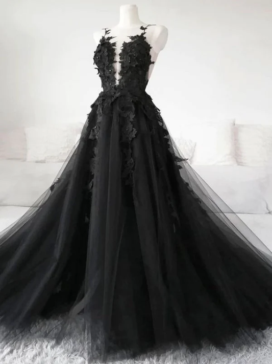 Spaghetti Straps Lace Prom Dresses, A-line Elegant Newest Long Prom Dresses gh1815