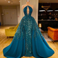 beaded prom dress, evening dresses , navy blue prom dress, crystal prom dress, mermaid evening dress, formal dress, arabic party dresses gh2181