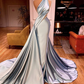 one shoulder prom dresses beaded satin a line detachable satin elegant cheap prom gown gh2183