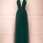 Grünes Waldgrünes langes Ballkleid gh2297