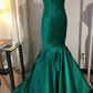 The green heart with sleeveless mermaid evening dress  gh2365