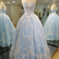 Schatz Hellblaues Ballkleid gh2307