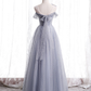 Tüllperlen langes Ballkleid Tüll Abendkleid gh2264