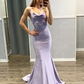 Mermaid Light Purple Spaghetti-Straps Prom Dress  gh2010