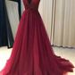 Perlenbesetztes Ballkleid A-Linie, Ballkleider, Abendkleid, Tanzkleid, Abschlussfeierkleid gh2164