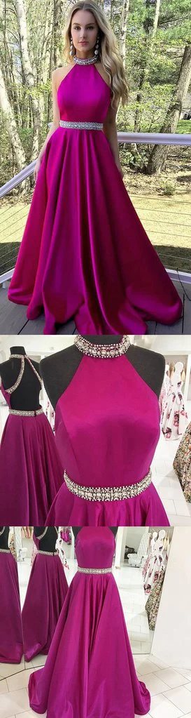 Abschlussballkleid für Teenager Halfterausschnitt, Abschlussballkleider, Abschlussfeierkleid gh2193