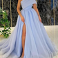 Gorgeous Pink Ball Gown Organza Ruffles One-Shoulder Sleeveless Sweep/Brush Train Dresses  gh2267