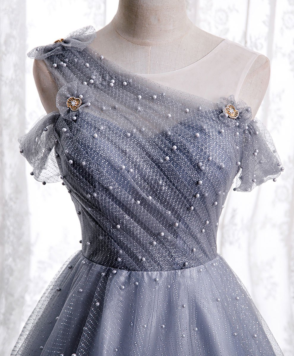 Tüllperlen langes Ballkleid Tüll Abendkleid gh2264