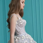Ballkleid Spaghettiträger Quinceanera Kleider mit handgemachten Blumen Tüll gh2069