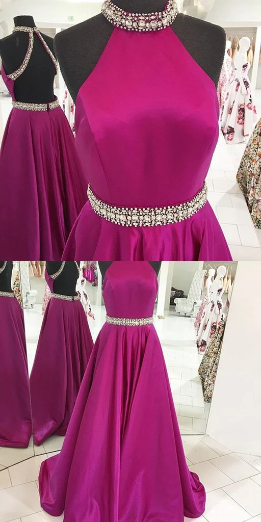 Abschlussballkleid für Teenager Halfterausschnitt, Abschlussballkleider, Abschlussfeierkleid gh2193