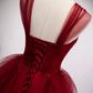 Off-the-Shoulder-Schatz-Spitze Tüll wulstige Schnürapplikationen bodenlangen Ballkleider gh2421