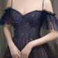 Lila herzförmiger Ausschnitt, langes Ballkleid aus Tüll, Abendkleid gh2625