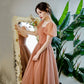 Cute tulle long prom dress A line evening gown  10128