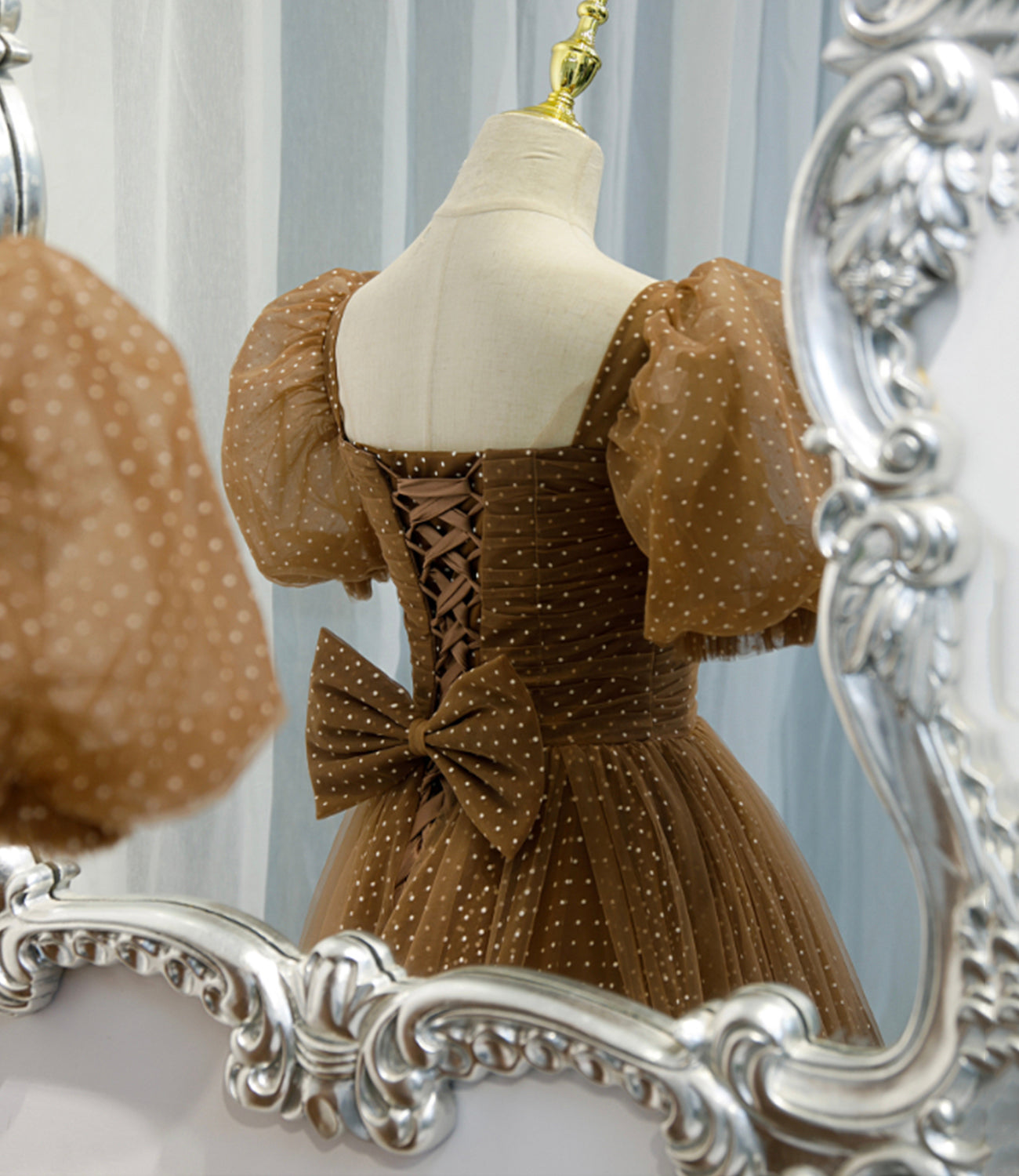 Süßes Tüll langes A-Linie Ballkleid Abendkleid 8822