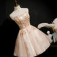 Cute tulle sequins short prom dress homecoming dress  8893