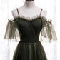 Robe de soirée longue en tulle simple, coupe A, 8930