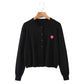 Autumn sensational foreign style short round neck knitted cardigan  7719