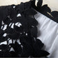 A-line round neck lace short prom dress,party dress  7596