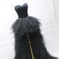 Unique tulle high low prom dress A line evening dress  8578