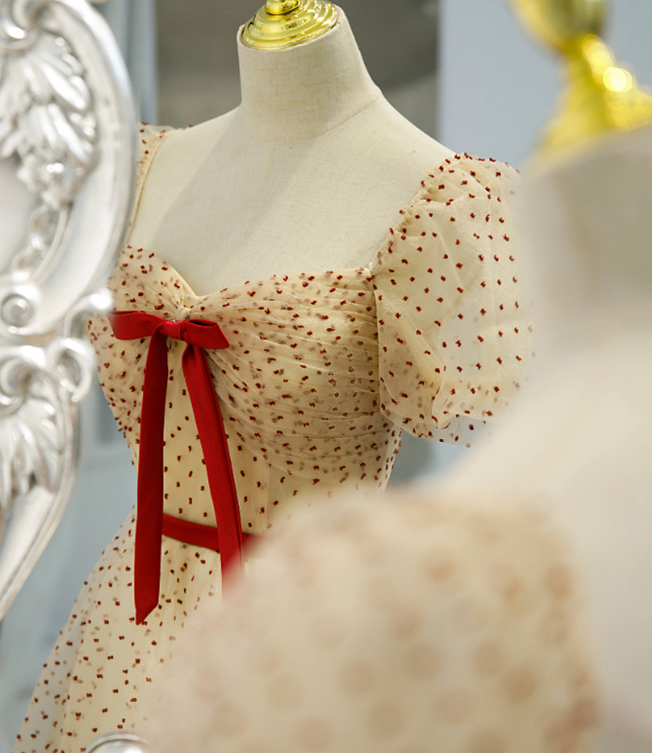 Süßes Tüll langes A-Linie Ballkleid Abendkleid 8811