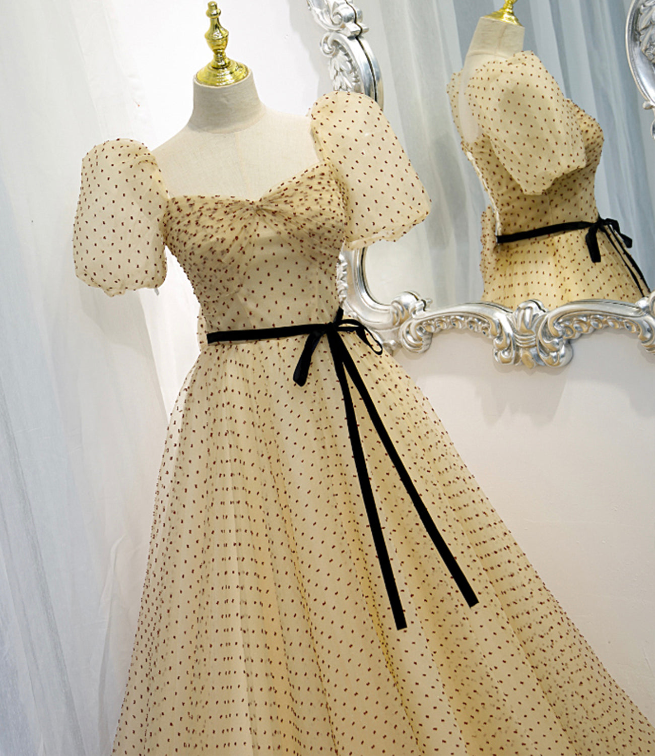 Schönes Tüll langes A-Linie Ballkleid Abendkleid 8821