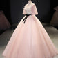Pink tulle lace long ball gown dress fahion dress  8723