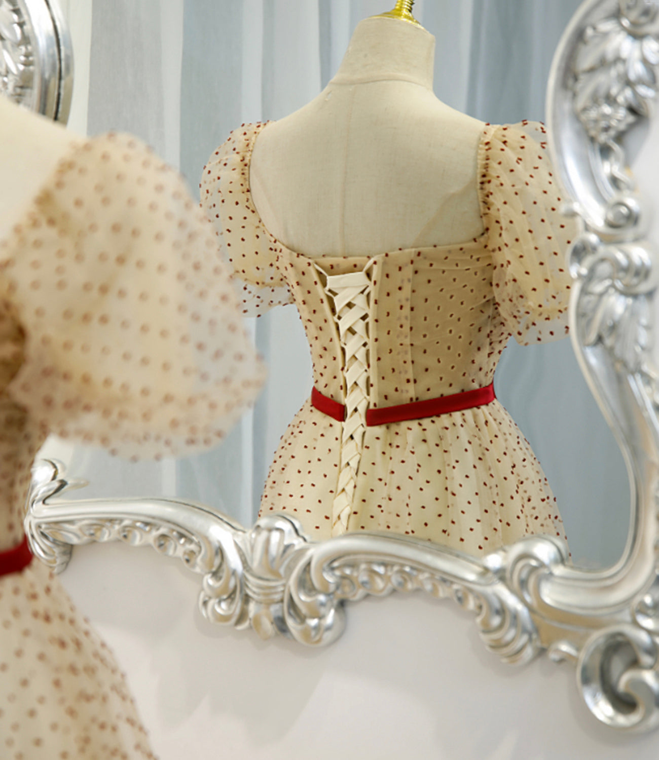Süßes Tüll langes A-Linie Ballkleid Abendkleid 8811