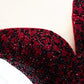 Burgundy tulle long prom gown formal dress  8270