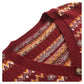 Mori jacquard striped sweater sweet aging cardigan jacket  7729