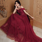 Burgund Spitzenperlen langes Ballkleid Abendkleid 10114