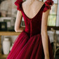 Pink/Red Cute A-line Long Prom Dress Evening Dress Graduation Party Dress 8646