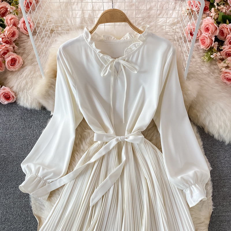 High quality A line long sleeve dress fashion dress  405