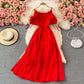 Cute A line short dress fashion dress  451