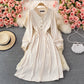 Cute A line long sleeve dress fashion dress  446