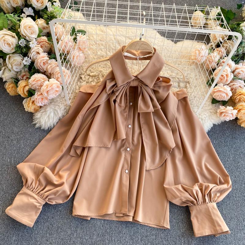 Stylish off-shoulder puff sleeve top  313