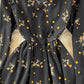 Black v neck short dress fashion dress  436