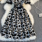Niedliches kurzes A-Linien-Kleid aus Spitze, Modekleid 426