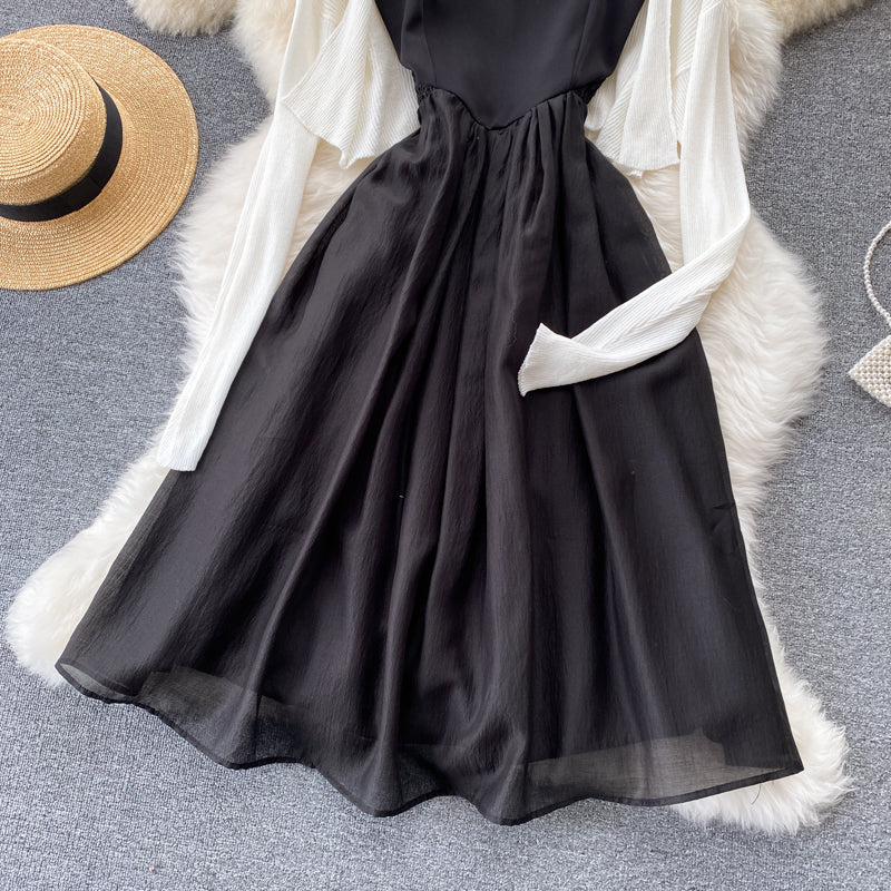 Cute two pieces dress A line fashion dress  437