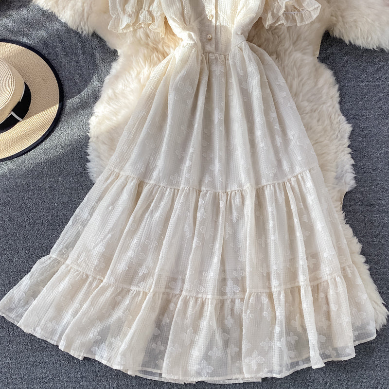 Cute v neck short dress A line fashion dress  396